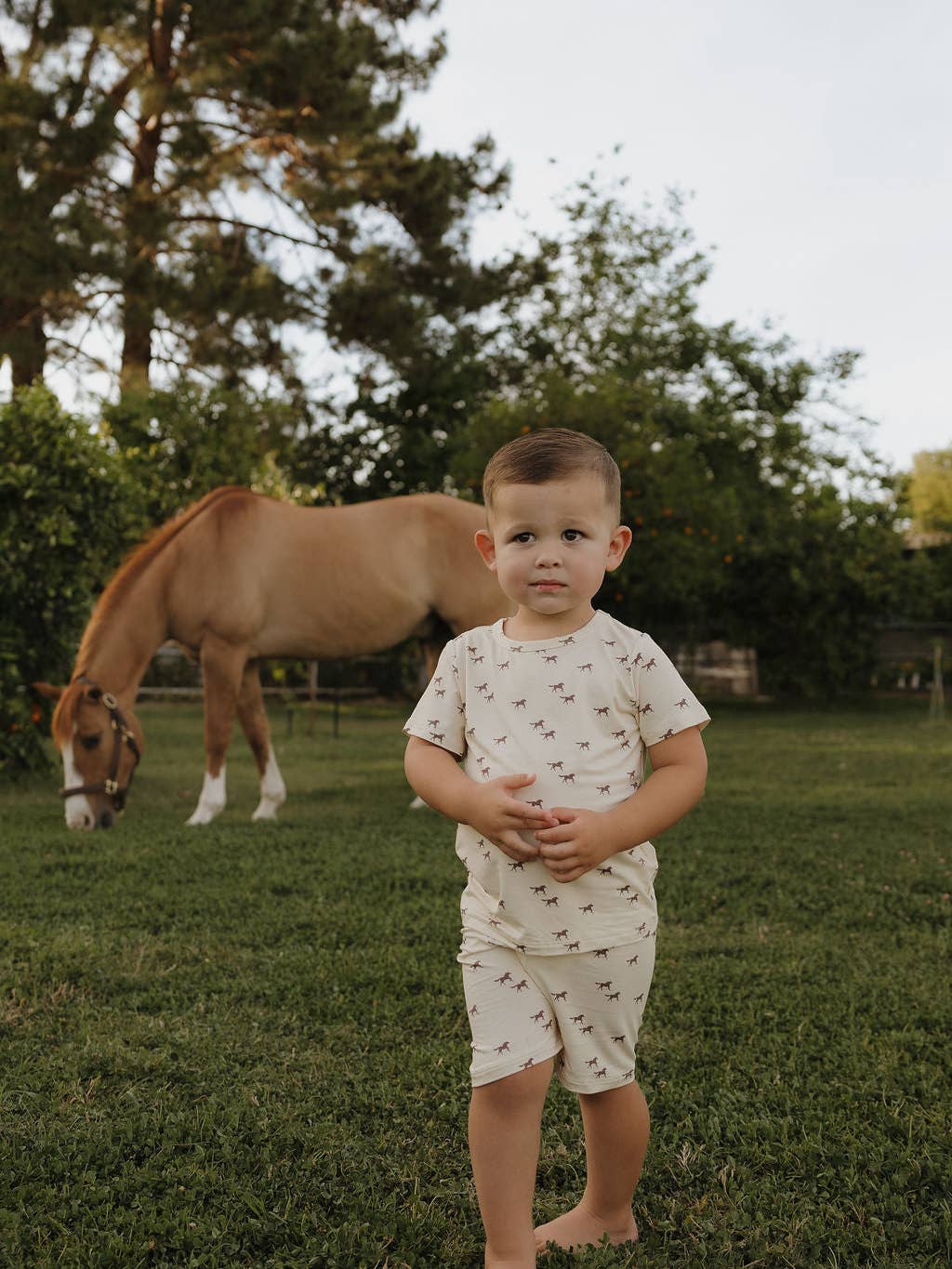 BAMBOO TWO PIECE PJS || WILD HORSES