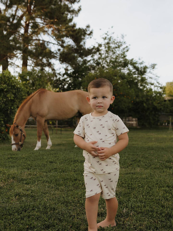 BAMBOO TWO PIECE PJS || WILD HORSES
