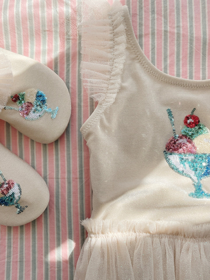 AMANDINE FRILL SWIM SHOES || ROSEWATER