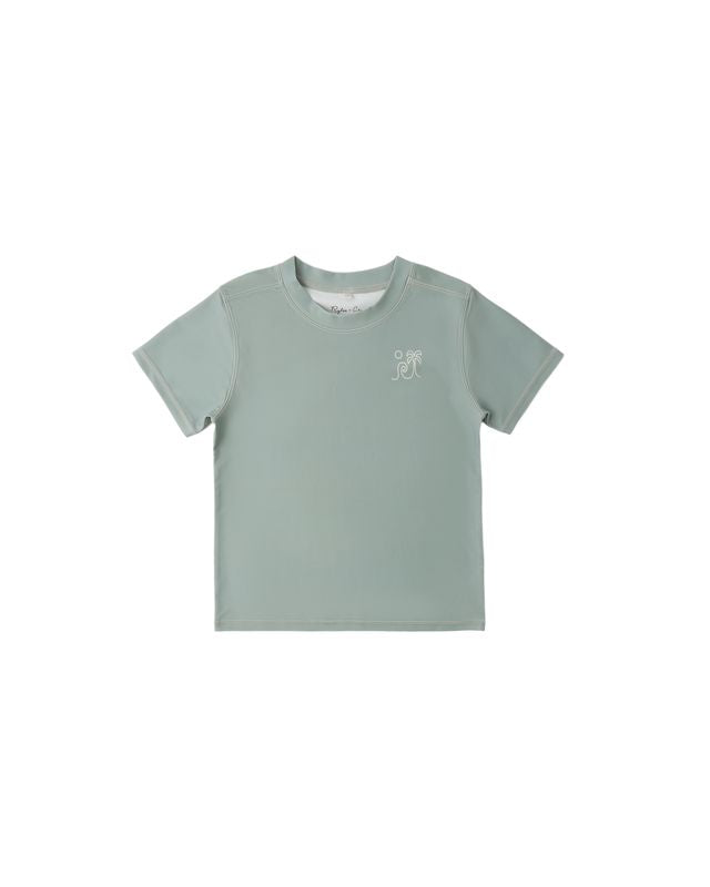 SHORT SLEEVE RASHGUARD || SEA GREEN