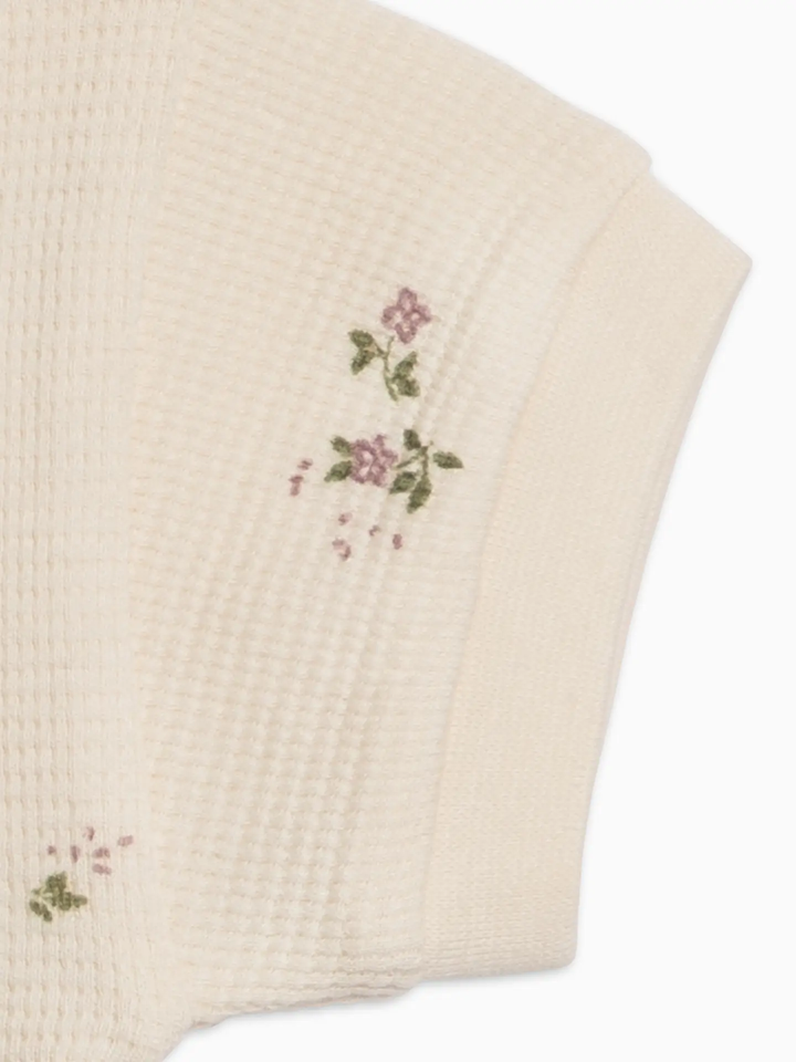 BAILEY WAFFLE TEE || SYLVA FLORAL + FOG + FERN