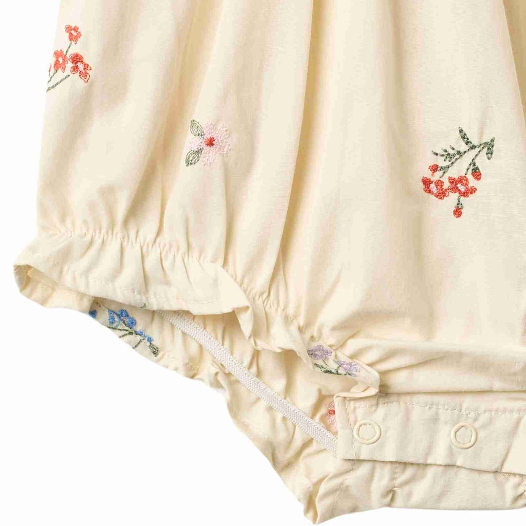 MARGIT ROMPER || IVORY EMBROIDERY FLOWERS