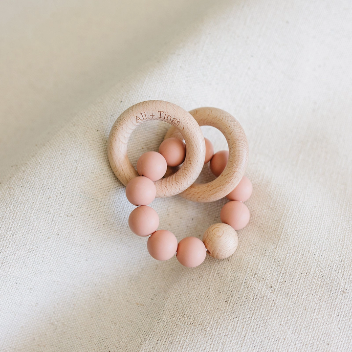 SILICONE TEETHER RING || MUTED