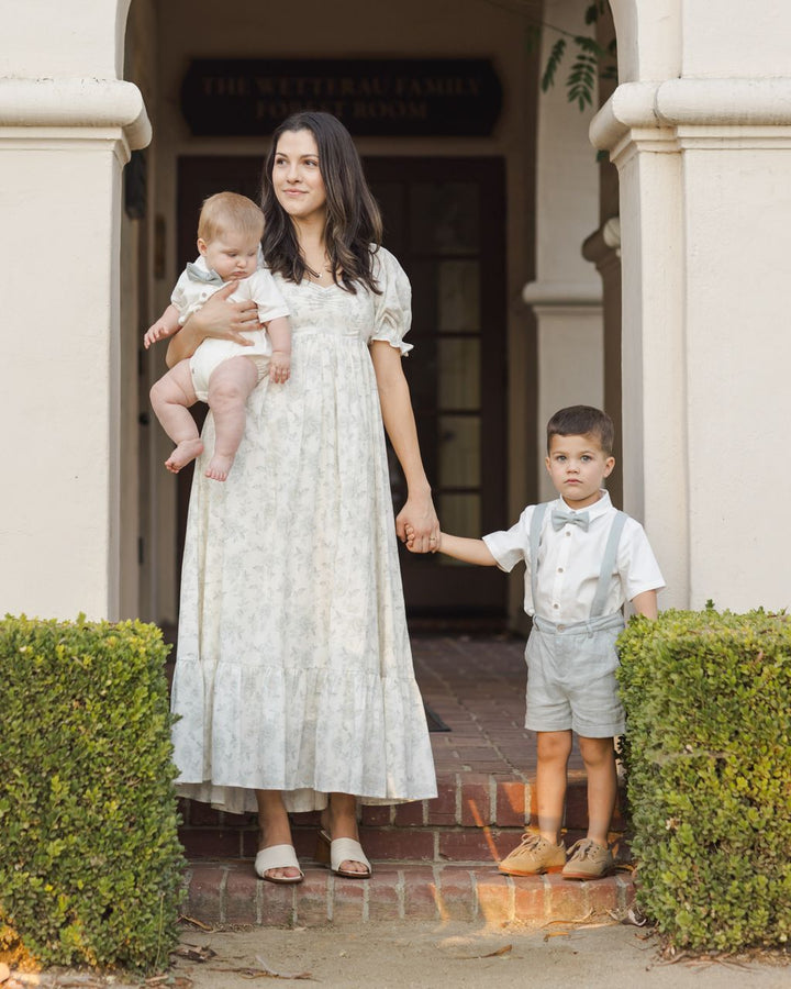 WOMEN'S CHLOE DRESS || MIST ENGLISH ROSE