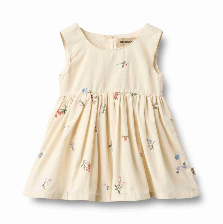 SIENNA DRESS || IVORY EMBROIDERY FLOWERS