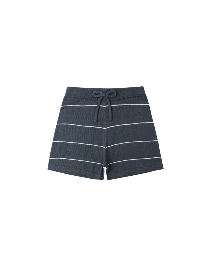 CHANDLER KNIT SHORT || NAVY STRIPE