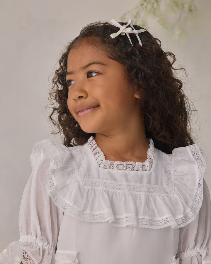 MINI SATIN RIBBON BOWS || PEARL, IVORY