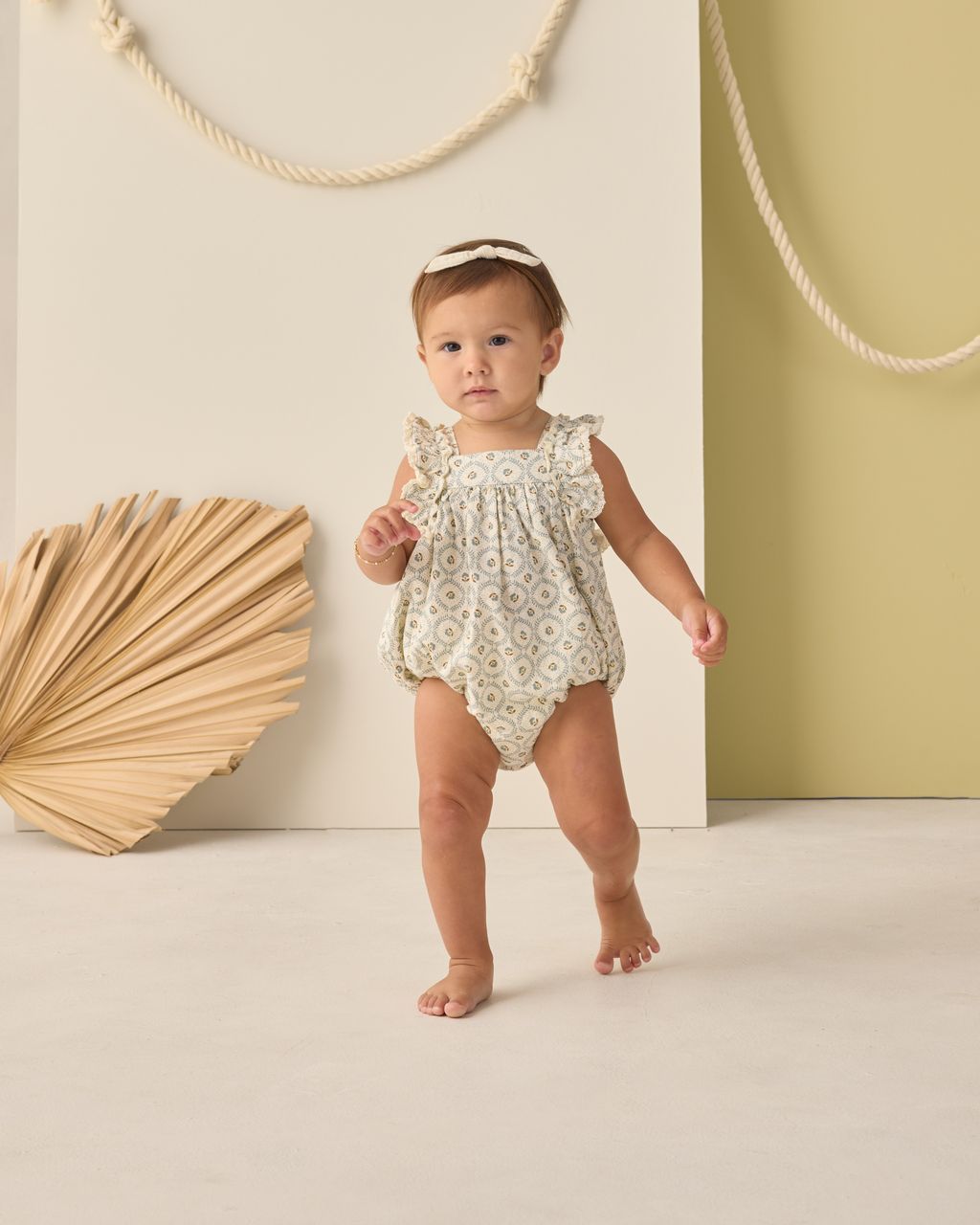 MAYA ROMPER || GREEN FLEUR