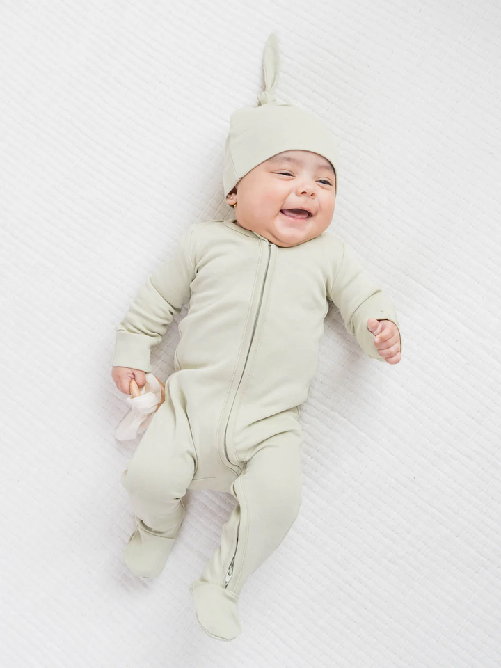 ORGANIC PEYTON ZIPPER SLEEPER || SAGE