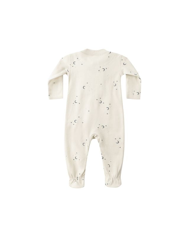 ZIP LONG SLEEVE SLEEPER FOOTIE || MOONS