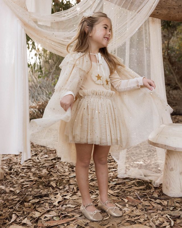 TULLE CAPE || CHAMPAGNE STARS