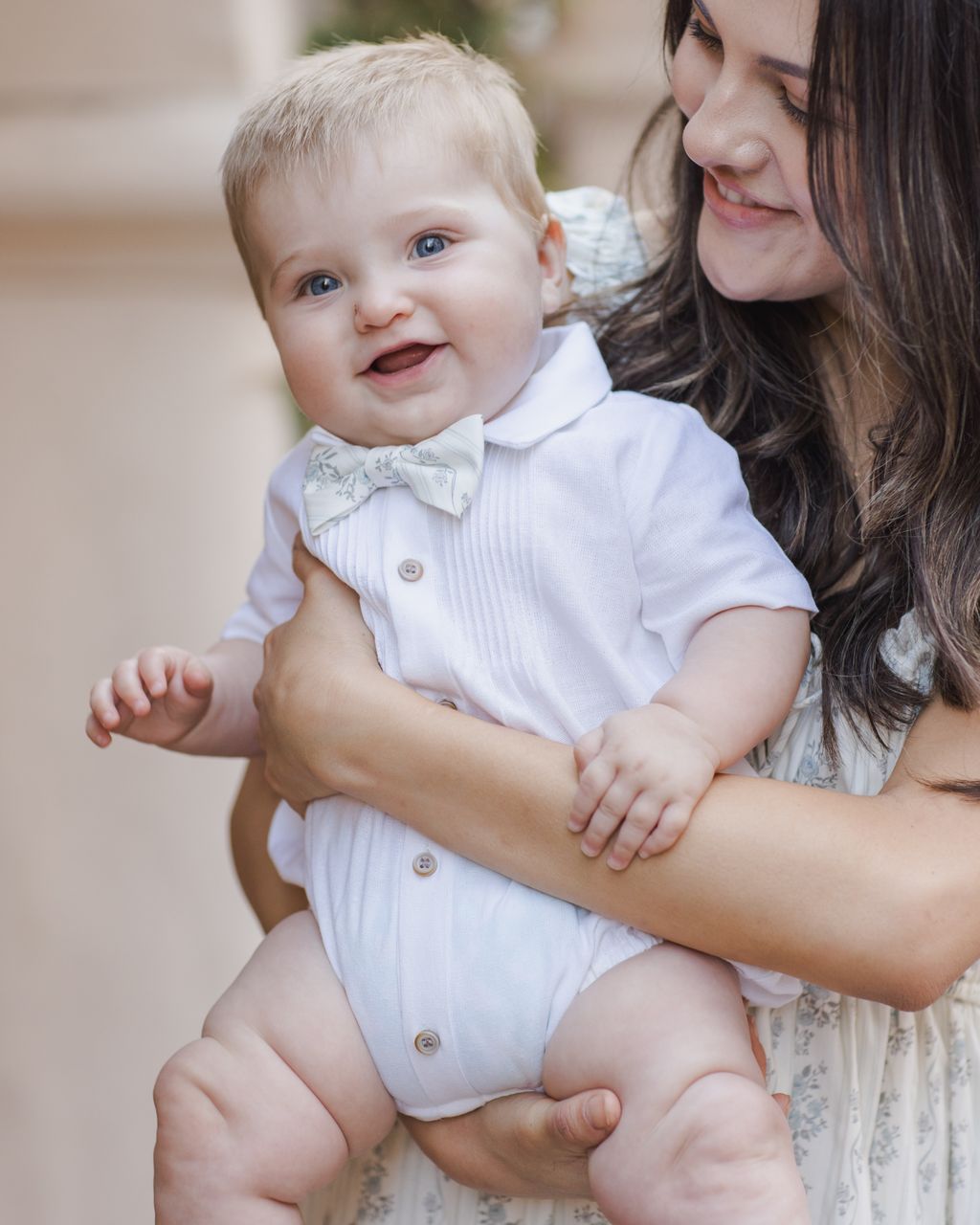 BOW TIE || FRENCH FLORAL STRIPE