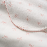 swaddle blanket || pink bows