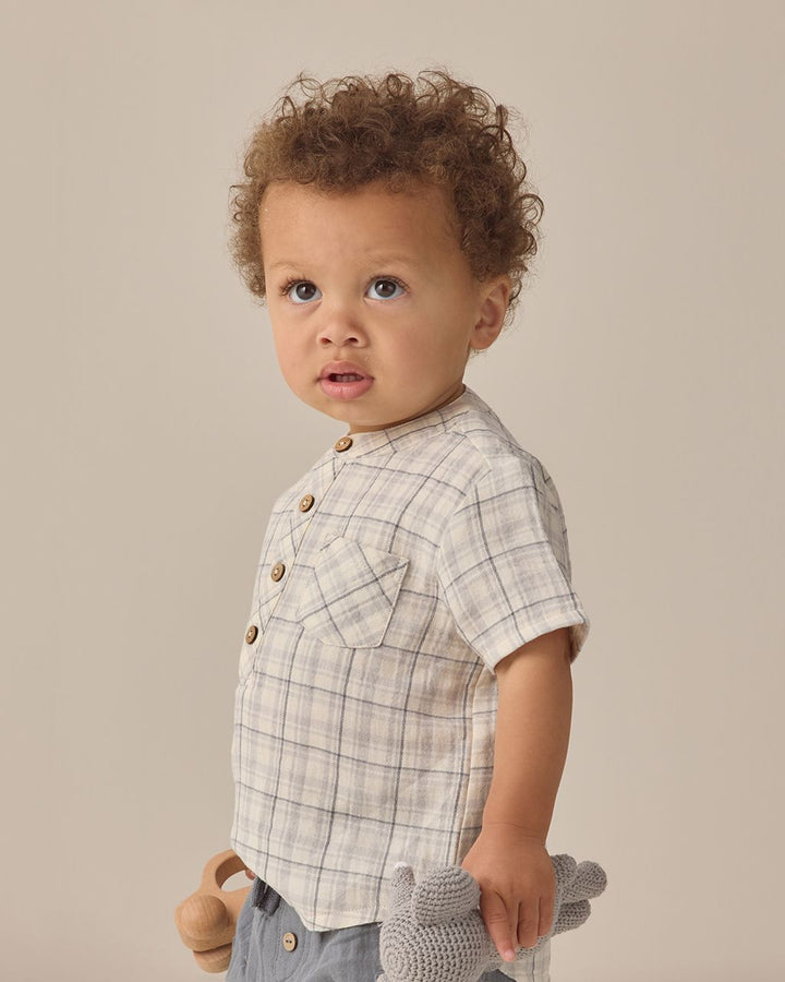 JAXSON SHIRT || BLUE PLAID
