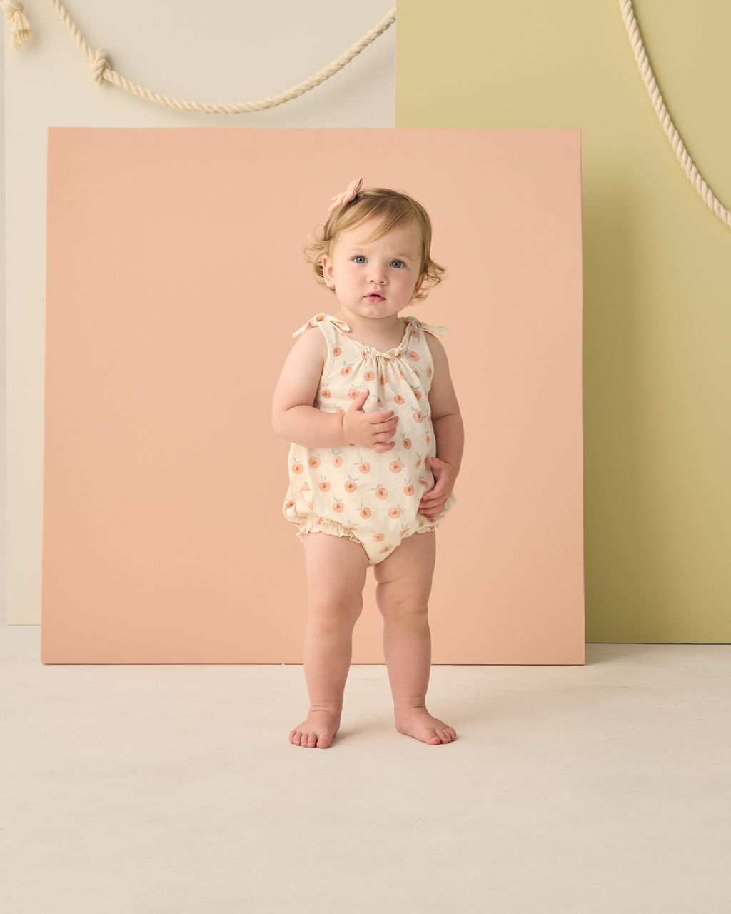 SHOULDER TIE BUBBLE || PEACHES