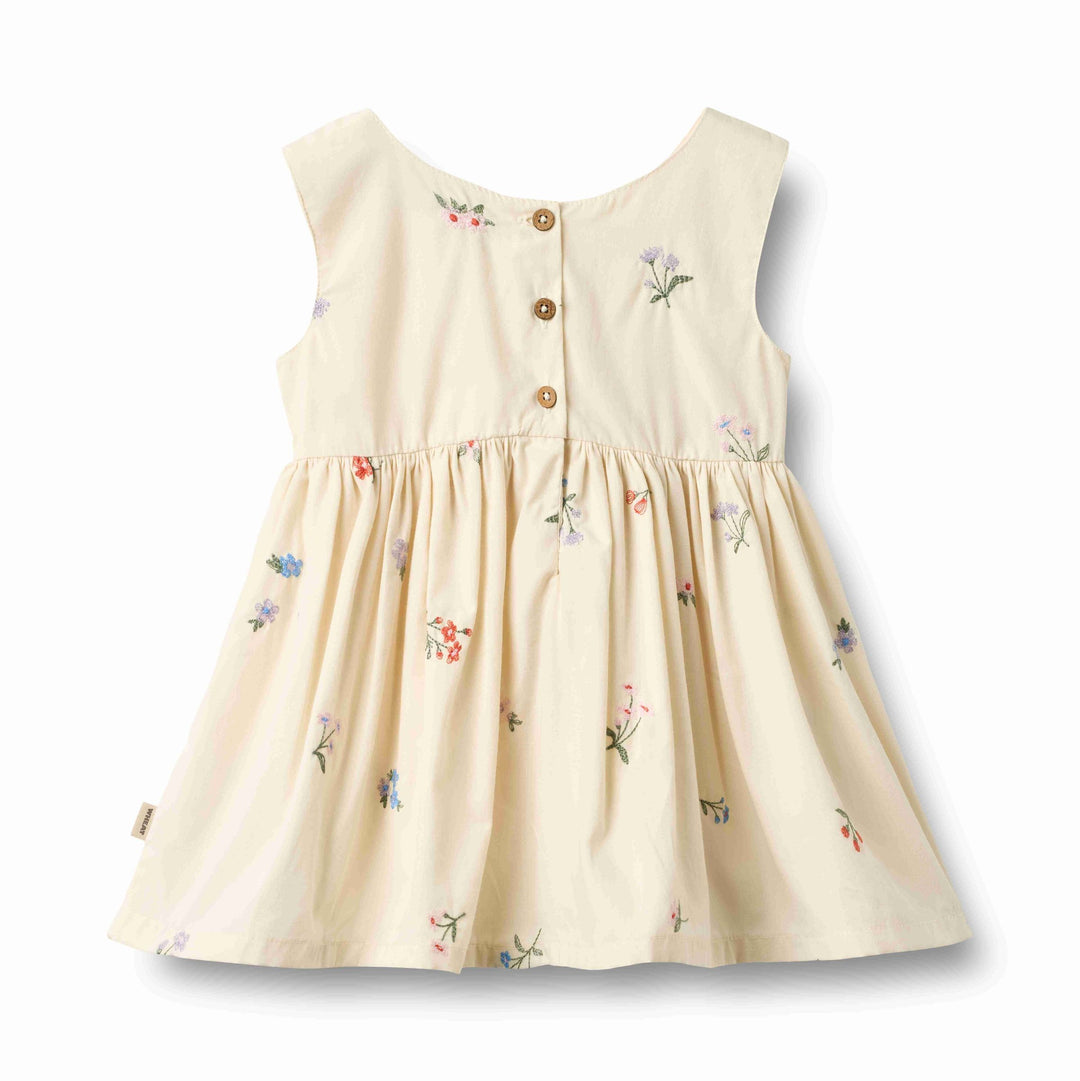 SIENNA DRESS || IVORY EMBROIDERY FLOWERS