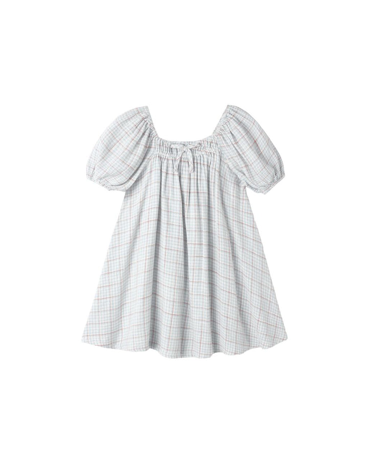 SABRINA MINI DRESS || LIGHT BLUE PLAID