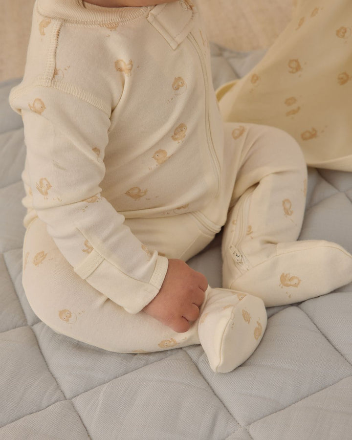 ZIP LONG SLEEVE SLEEPER FOOTIE || CHICKS