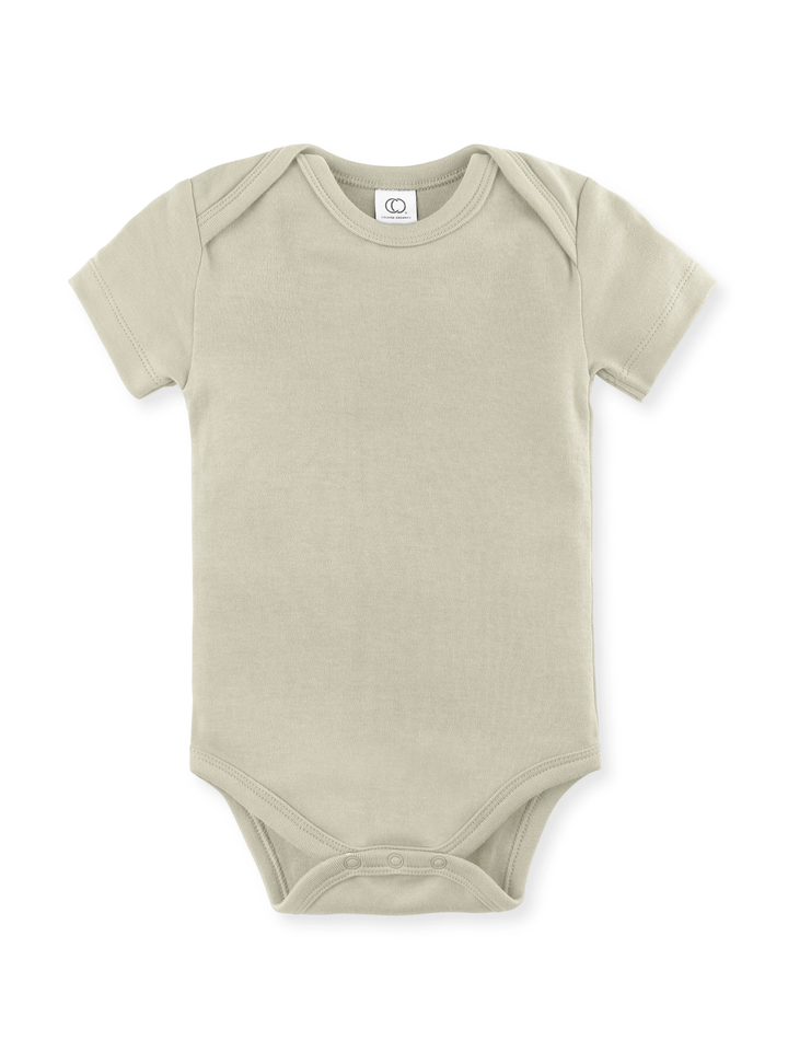 ORGANIC SHORT SLEEVE BODYSUIT || SAGE