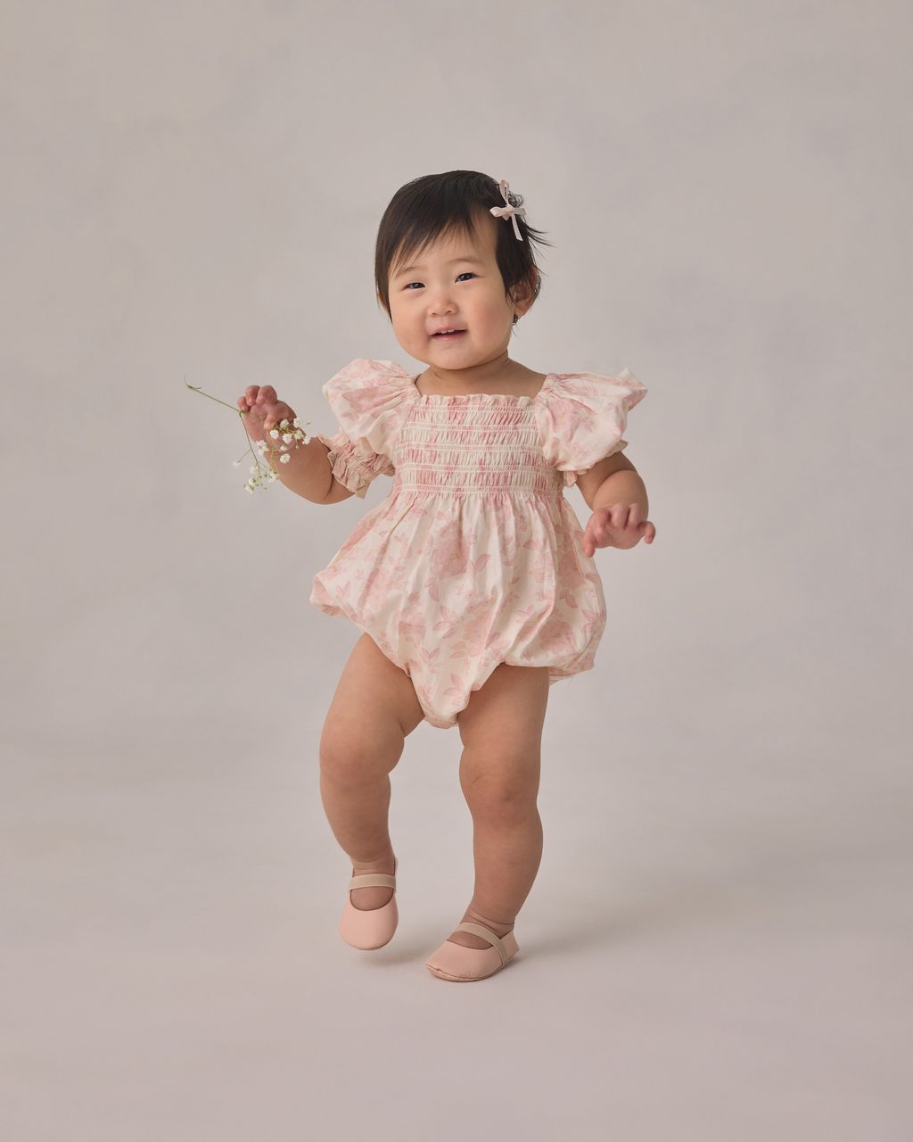 HAZEL ROMPER || BLUSH ENGLISH ROSE