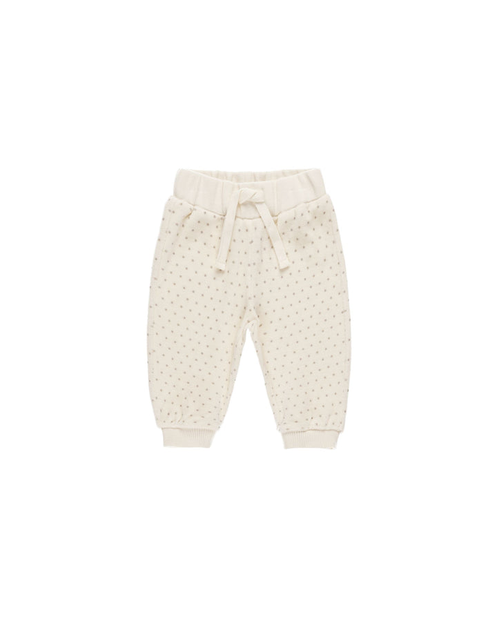 VELOUR RELAXED SWEATPANT || POLKA DOT