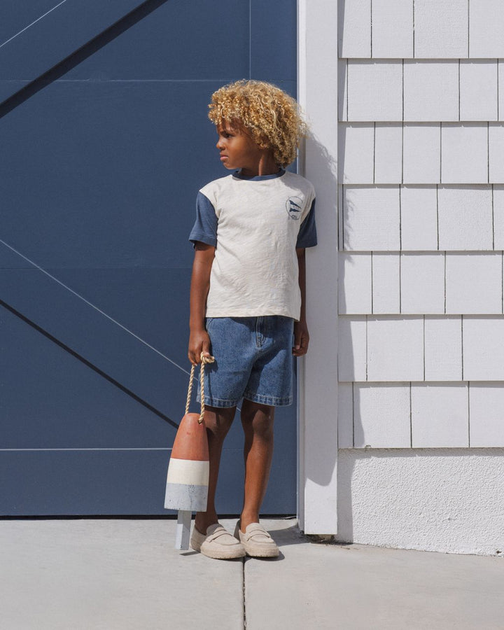 CONTRAST SHORT SLEEVE TEE || NAUTICAL FLAG