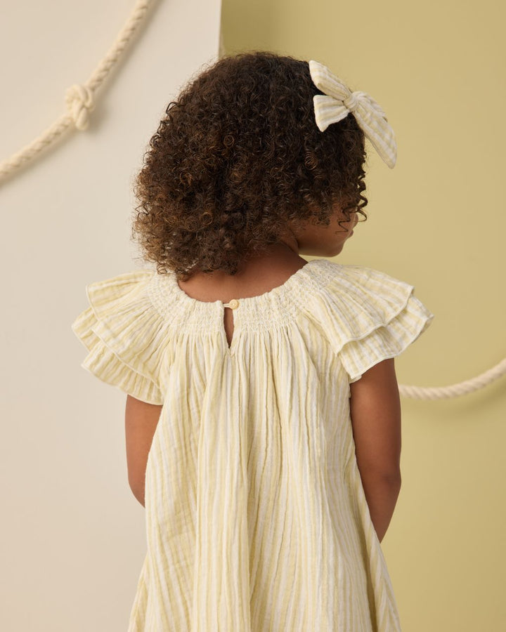 LUCIA DRESS || CITRON STRIPE