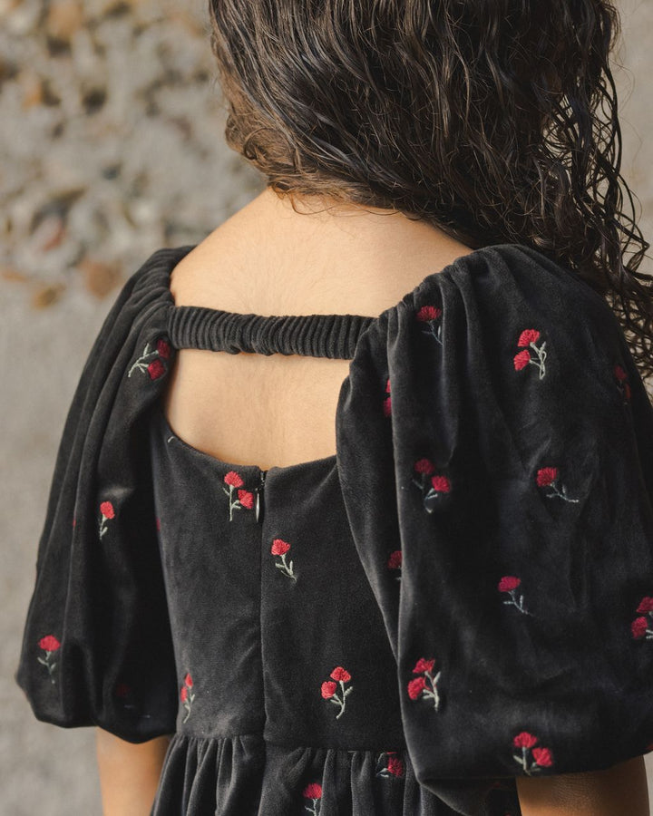 NINA DRESS || VELVET FLORAL
