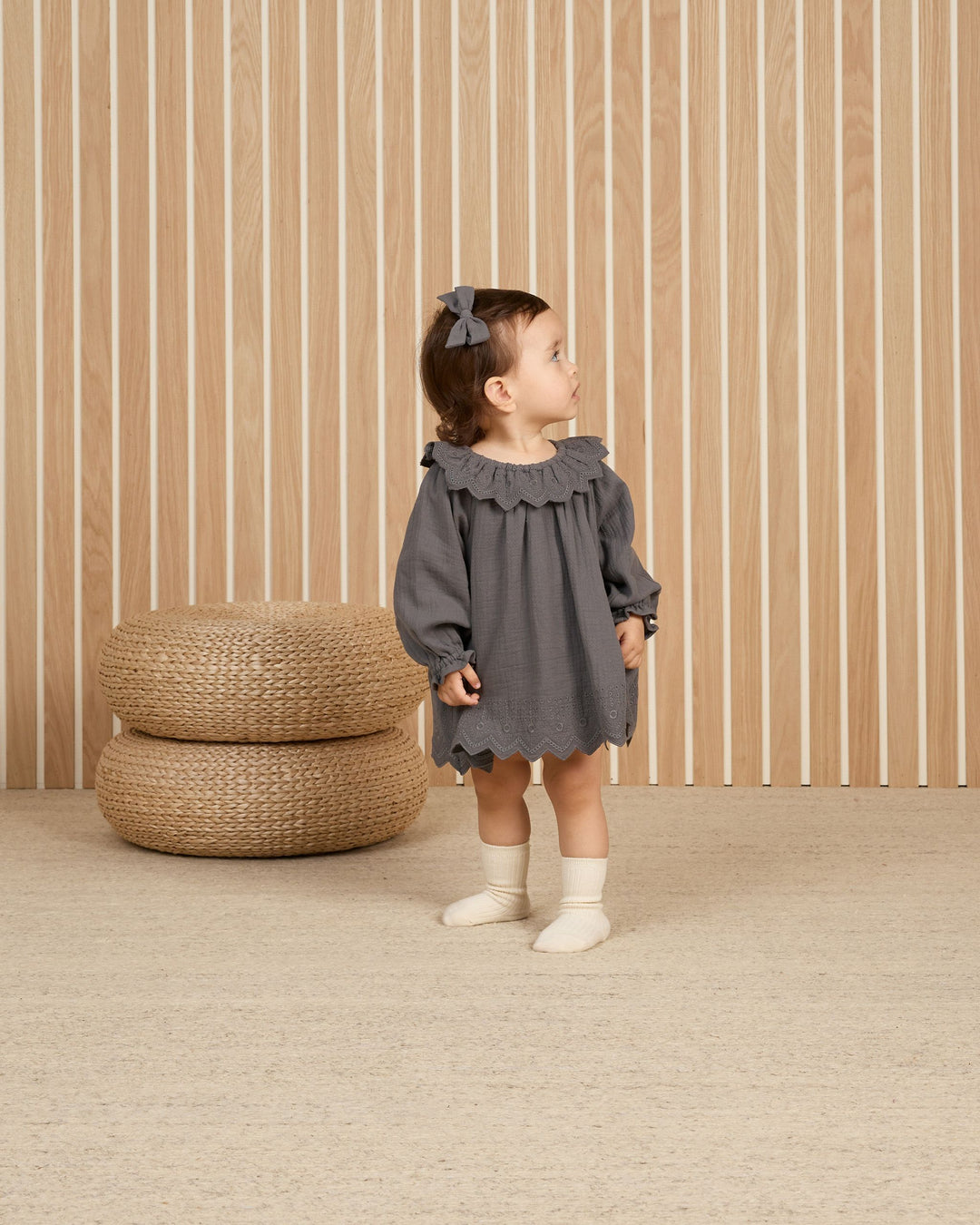 LONG SLEEVE ISLA DRESS || INDIGO