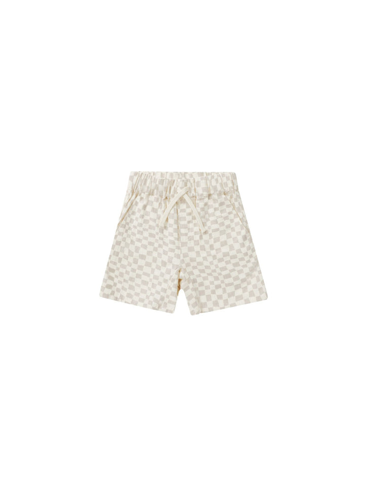 BERMUDA SHORT || DOVE CHECK