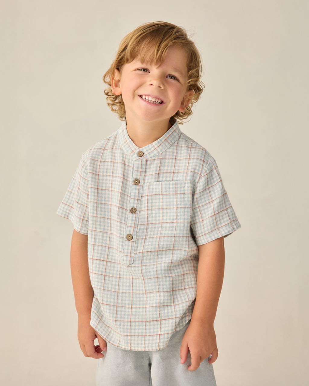 MASON SHIRT || LIGHT BLUE PLAID