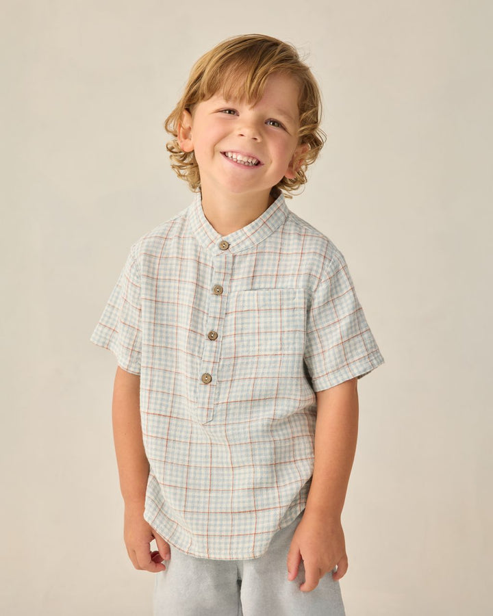 MASON SHIRT || LIGHT BLUE PLAID