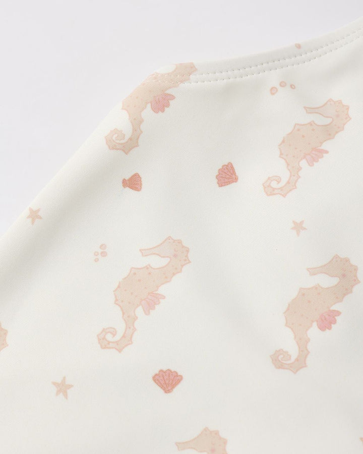 TORI SKIRTED ONE-PIECE || SEAHORSES