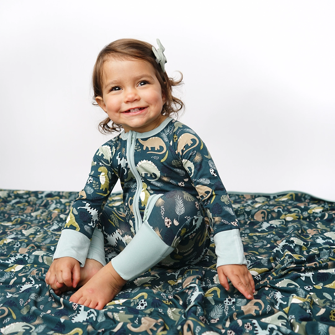 BAMBOO BABY PAJAMAS || DINOSAUR