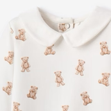 collar jumpsuit || teddy bear