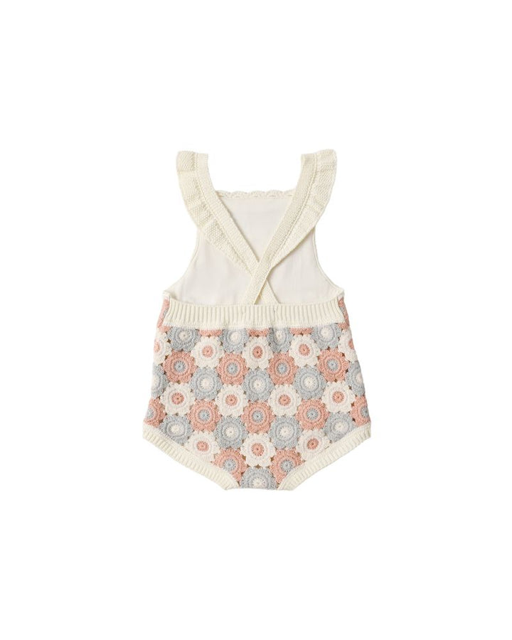 CROCHET ROMPER || BLUE, LIGHT PINK, IVORY