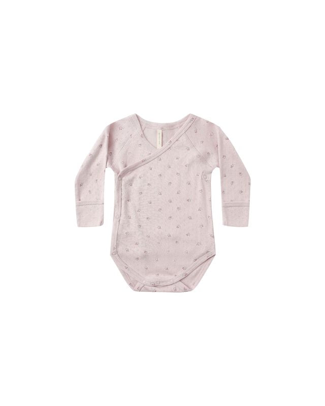SIDE SNAP BODYSUIT || LILAC DITSY