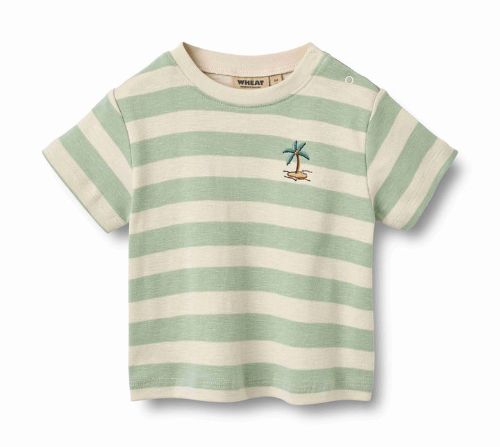 T-SHIRT + PANT SET || MINT STRIPE