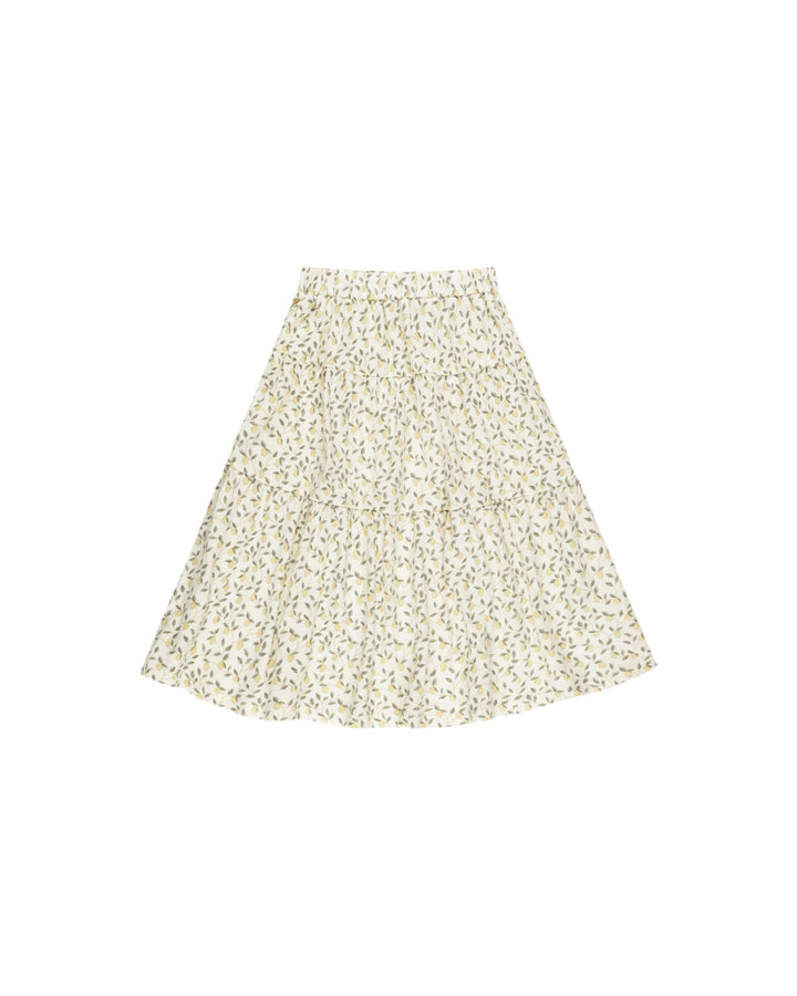 TIERED MIDI SKIRT || LEMONS