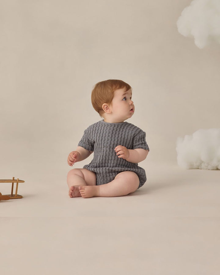 RELAXED BUBBLE ROMPER || OCEAN
