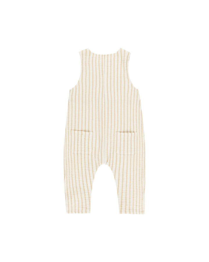BUTTON JUMPSUIT || MARIGOLD STRIPE