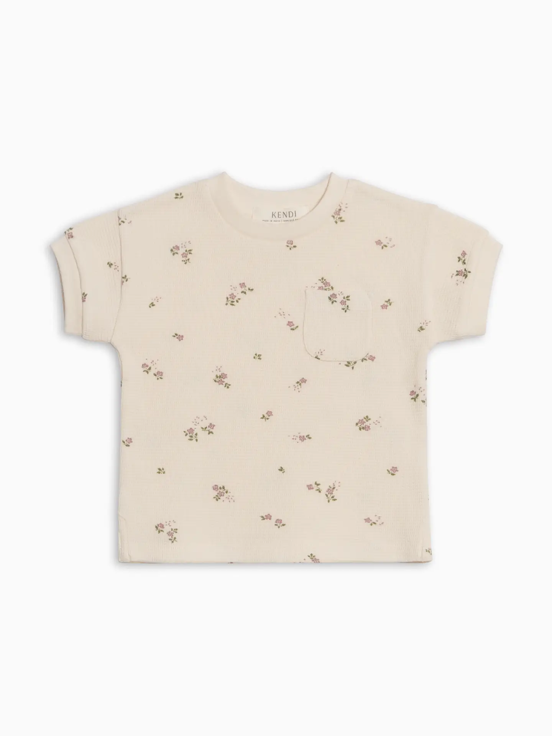 BAILEY WAFFLE TEE || SYLVA FLORAL + FOG + FERN