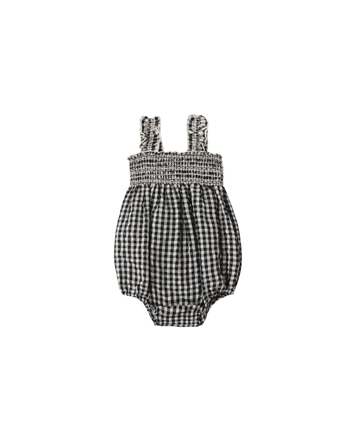JULIA ROMPER || BLACK CHECK