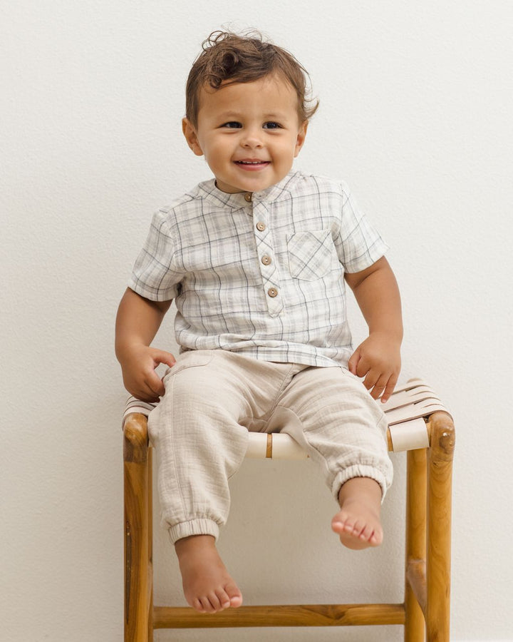 JAXSON SHIRT || BLUE PLAID