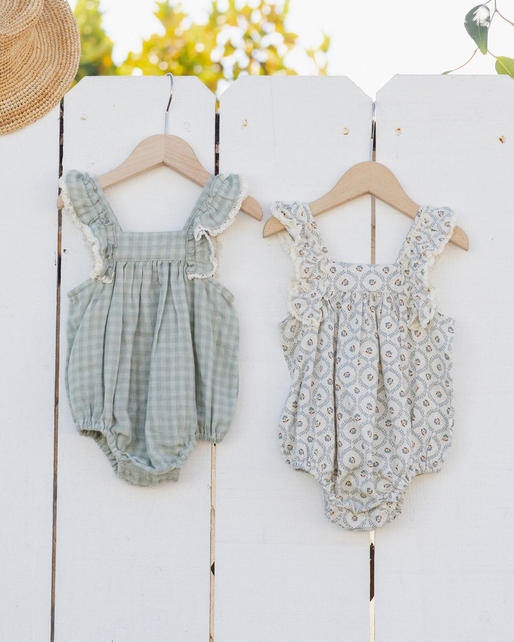 MAYA ROMPER || GREEN FLEUR