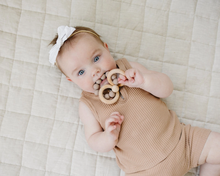 SILICONE TEETHER RING || CHOCOLATE
