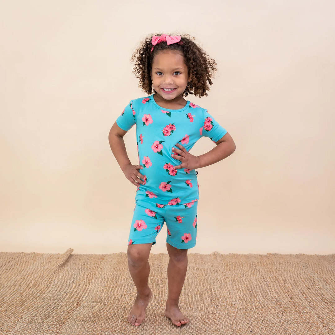 SHORT SLEEVE PAJAMAS || HIBISCUS