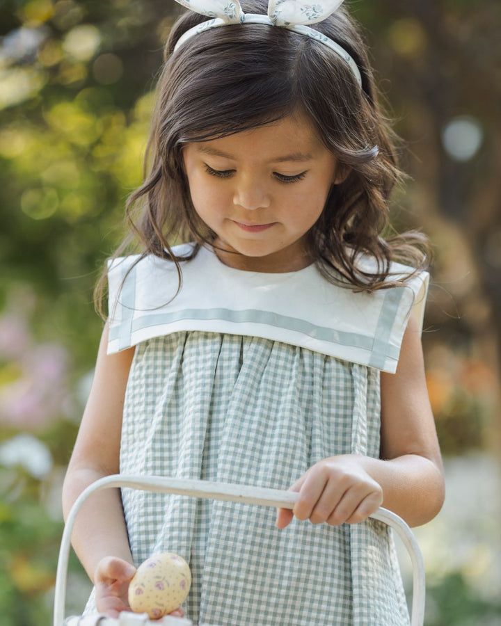 DAISY DRESS || EUCALYPTUS CHECK