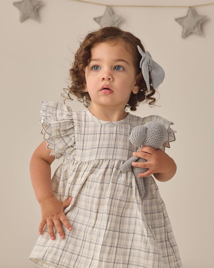 ALINA DRESS || BLUE PLAID