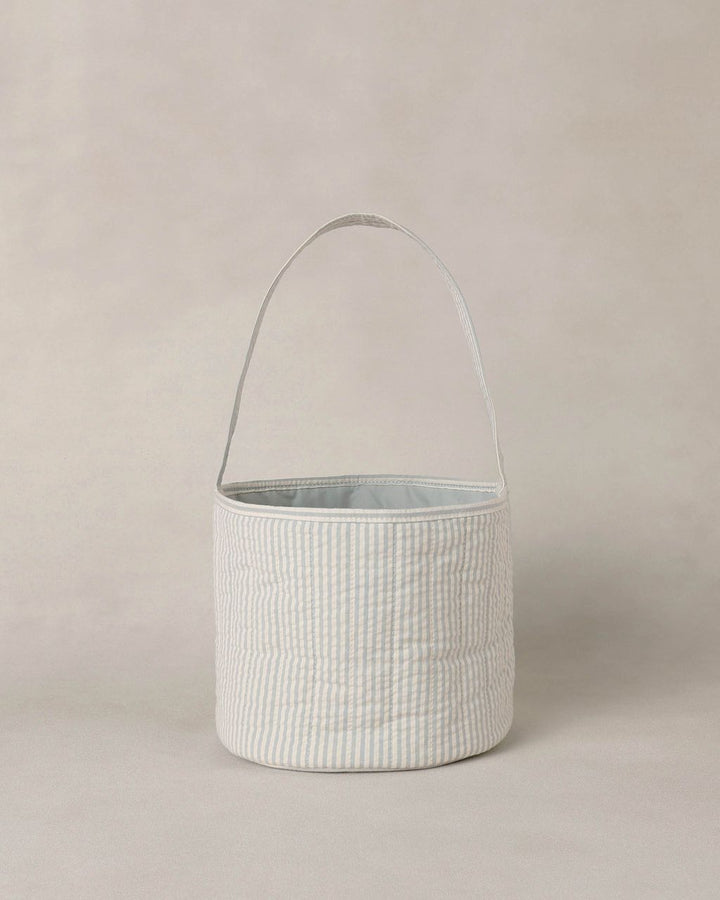 EASTER BASKET || SKY STRIPE SEERSUCKER